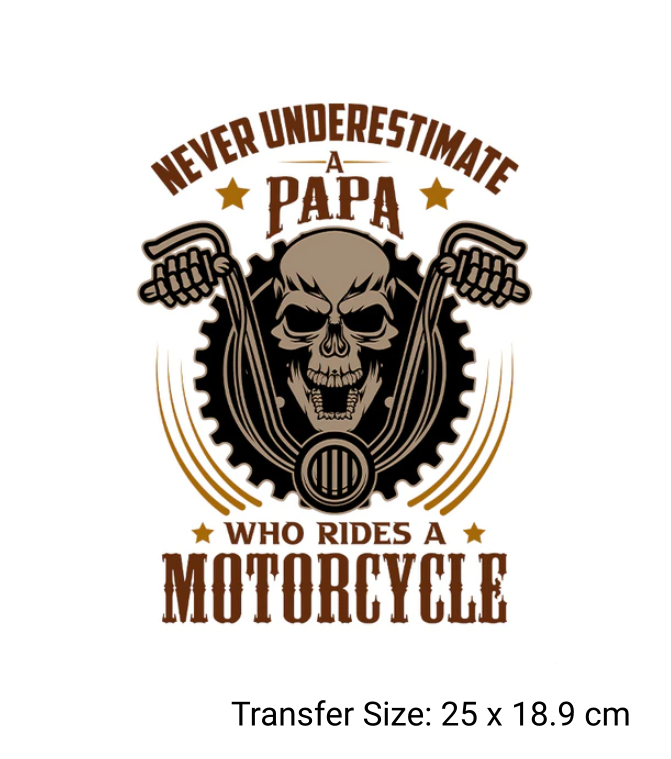 Motor Bike Theme Ready Made DTF Iron On Transfers