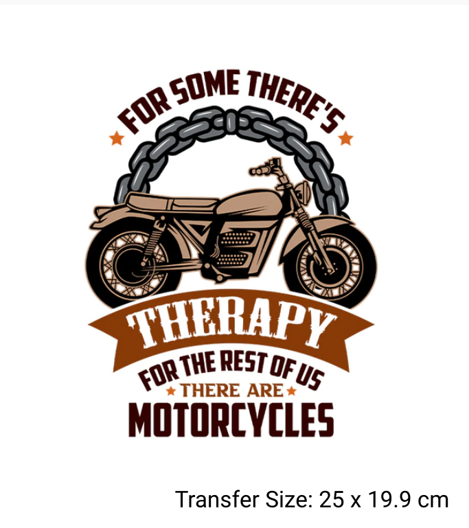 Motor Bike Theme Ready Made DTF Iron On Transfers