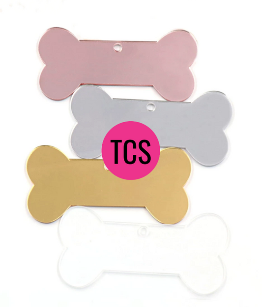 Acrylic 101mm Dog Bone Shaped Blanks