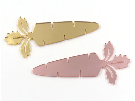 Mirror Acrylic Easter Carrot Blank
