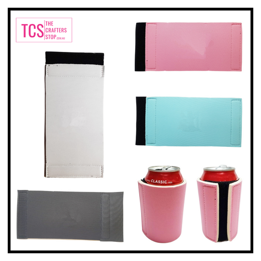 Wrap Around Velcro Blank Stubby Holder