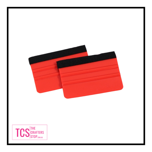 Medium Red Vinyl Application Squeegee