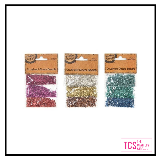 Crushed Glass Beads (Multi-Packs)