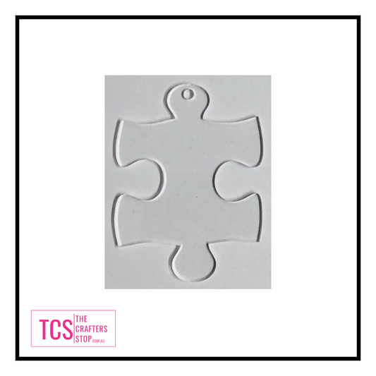 Clear Acrylic Jig Saw Puzzle Piece Blank