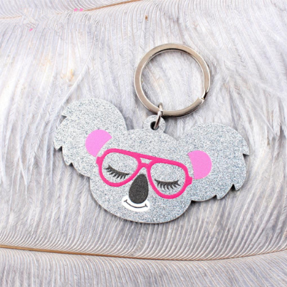 Girls Acrylic Koala Keyring