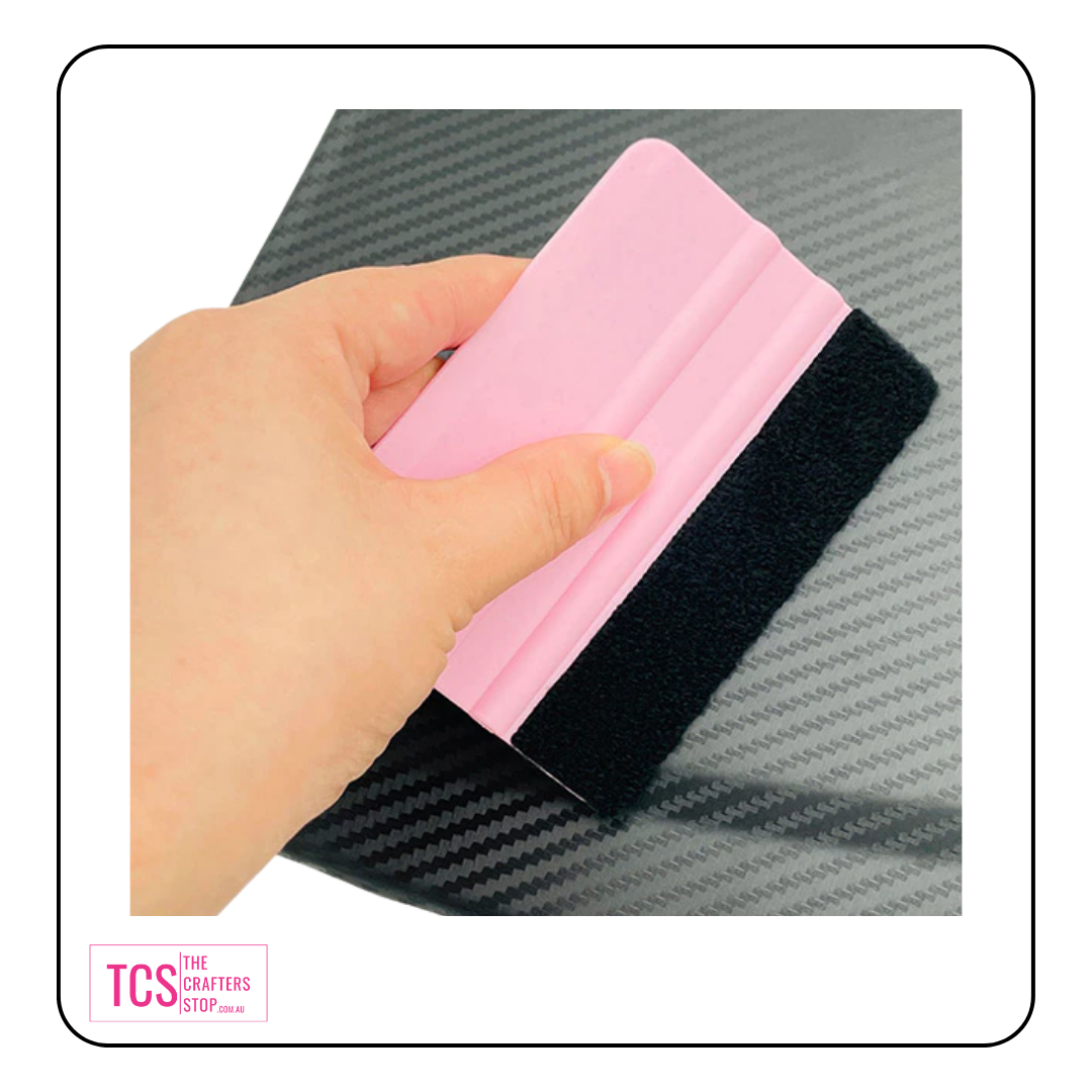 Medium Pink or Purple Vinyl Application Squeegee