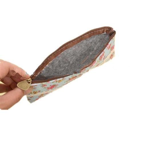 Fabric Floral Pencil Case