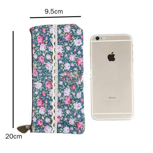 Fabric Floral Pencil Case