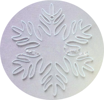 Clear Acrylic Blank Snowflake