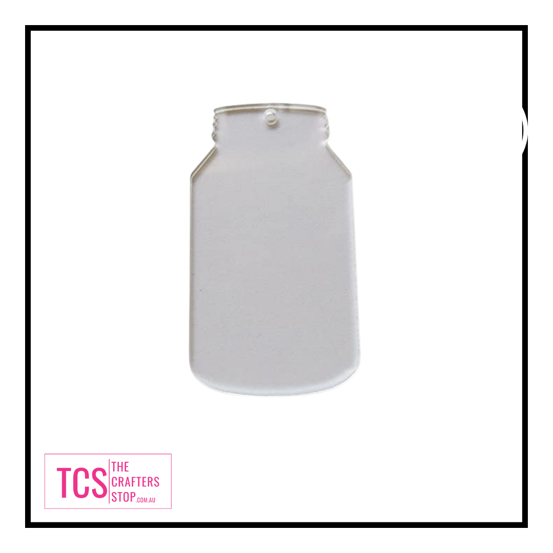 Mason Jar Shaped Acrylic Blank