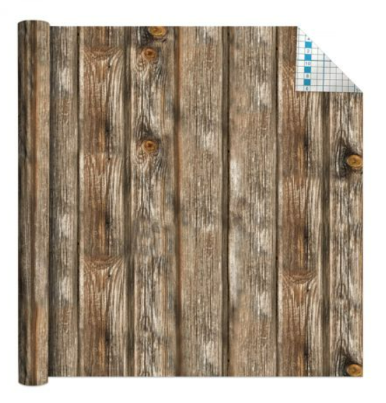 Self Adhesive Vinyl Pattern Roll - Weathered Board
